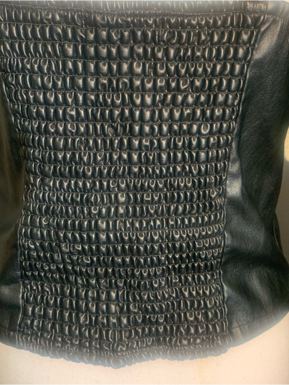 Bustier faux leather size medium. Almost Famous Top. - Picture 6 of 9